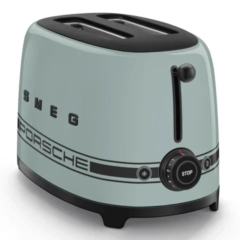 Smeg Porsche x Retro Style 2-Slice Toaster, 950W Shade Green TSF01PSGEU