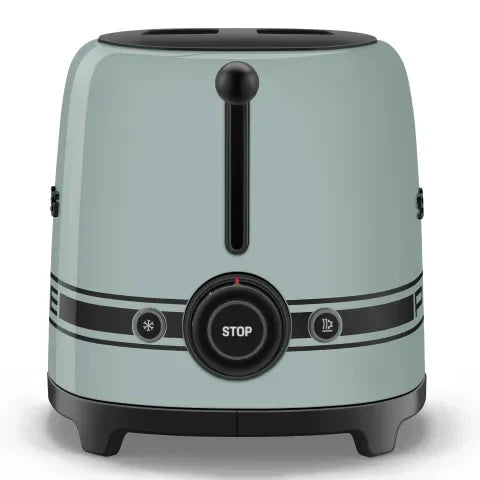 Smeg Porsche x Retro Style 2-Slice Toaster, 950W Shade Green TSF01PSGEU