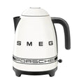 Smeg Porsche x Retro Style Cordless Kettle, 1.7L Carrara White KLF03PCWEU