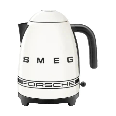 Smeg Porsche x Retro Style Cordless Kettle, 1.7L Carrara White KLF03PCWEU
