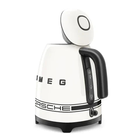 Smeg Porsche x Retro Style Cordless Kettle, 1.7L Carrara White KLF03PCWEU