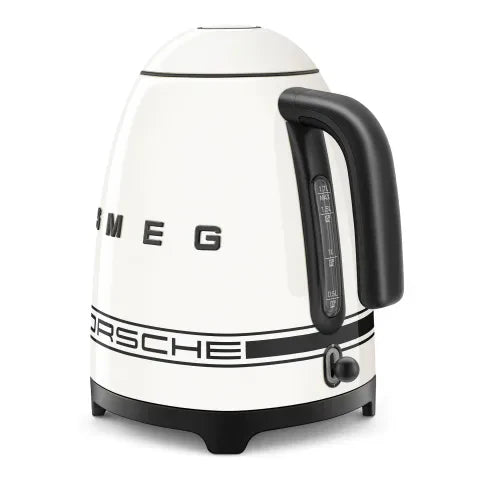Smeg Porsche x Retro Style Cordless Kettle, 1.7L Carrara White KLF03PCWEU