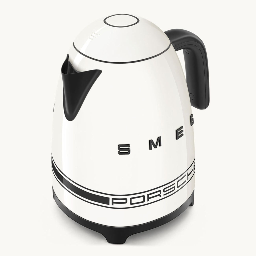 Smeg Porsche x Retro Style Cordless Kettle, 1.7L Carrara White KLF03PCWEU