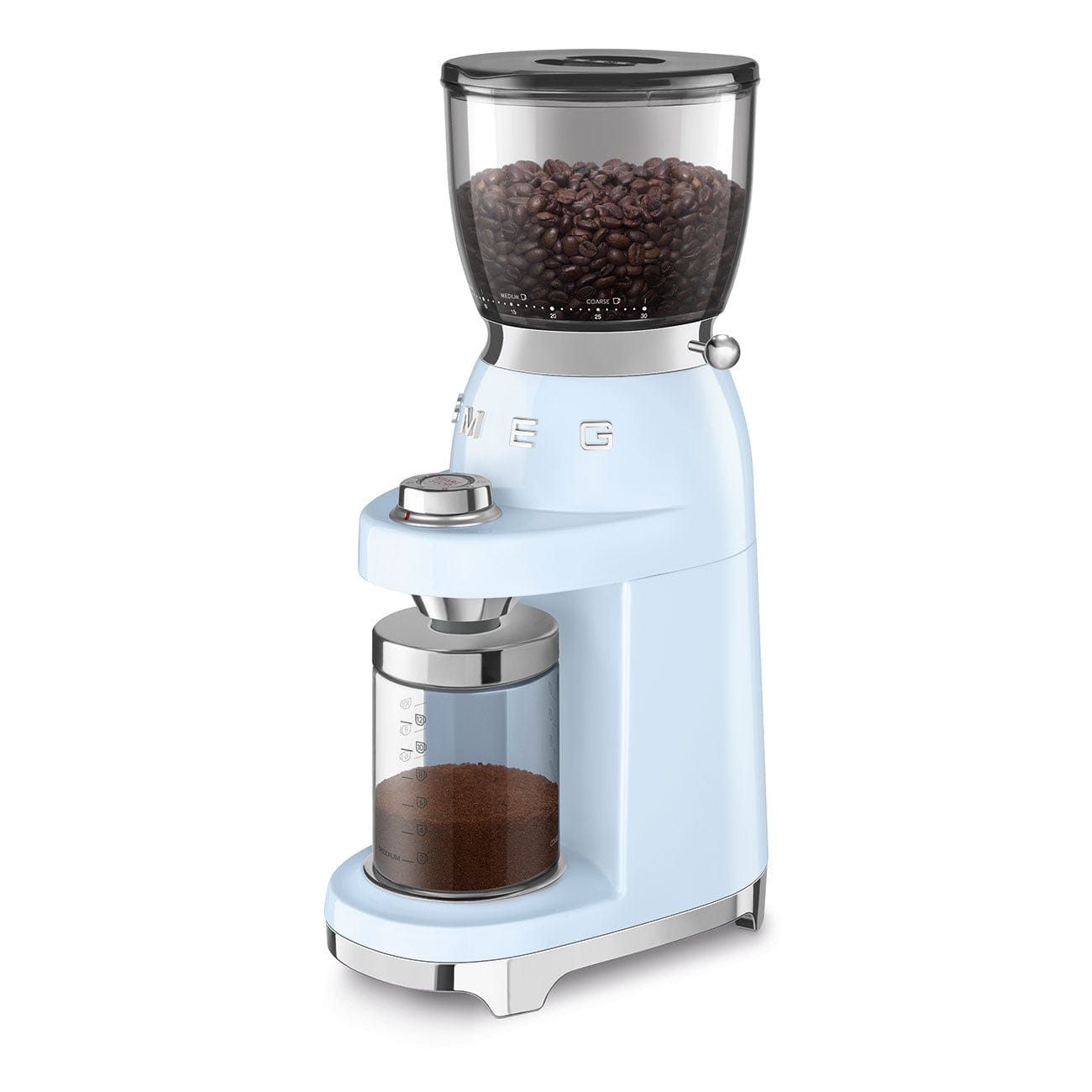 Smeg 150W Retro Coffee Grinder Pastel Blue CGF01PB
