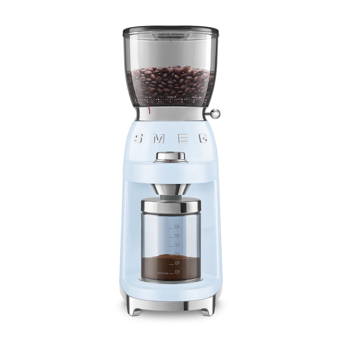 Smeg 150W Retro Coffee Grinder Pastel Blue CGF01PB