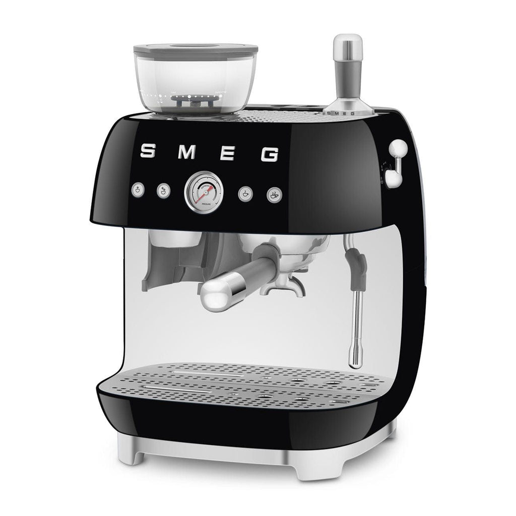 Smeg 50's Style Espresso Manual Coffee Machine Black EGF03BLEU