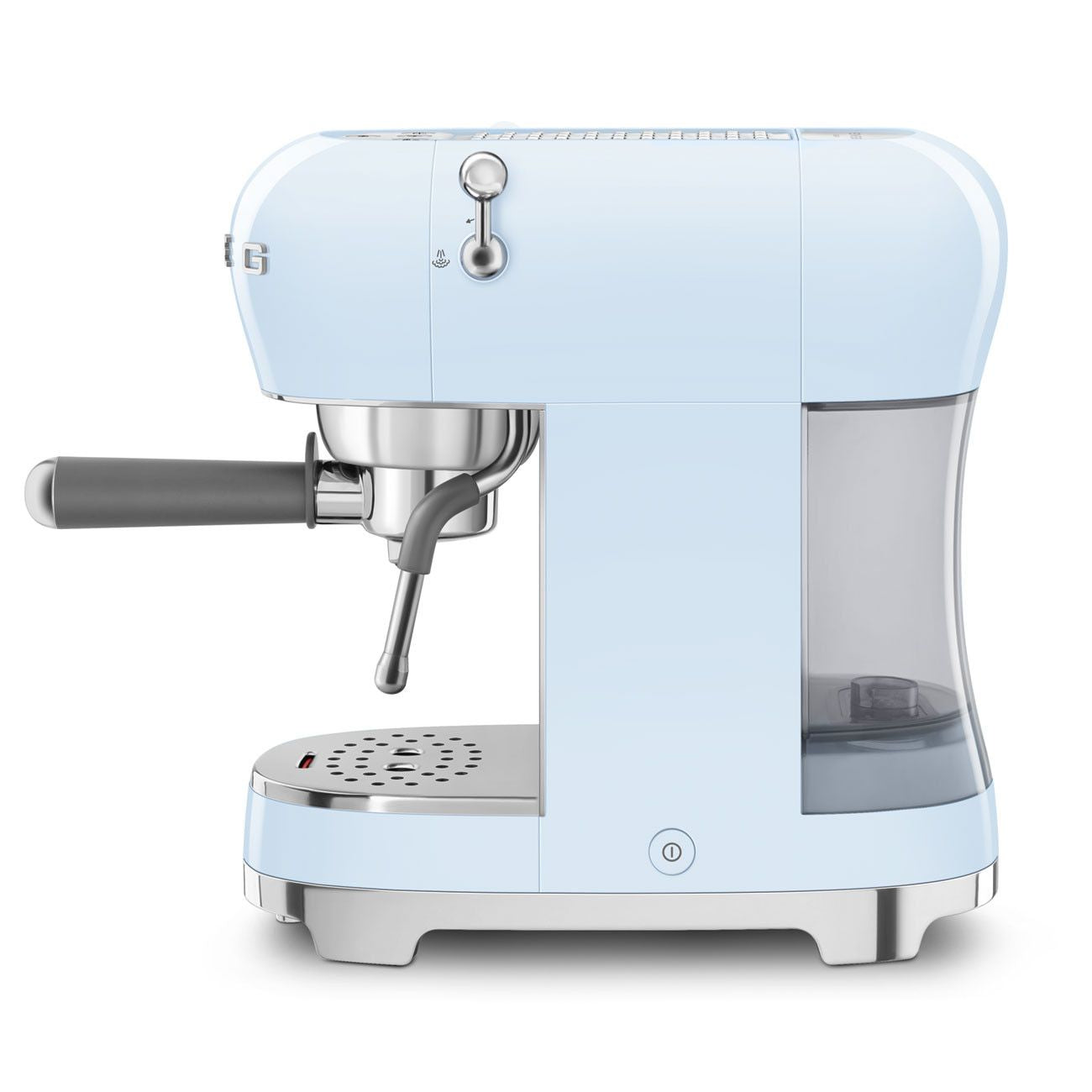 Smeg 50's Style Espresso Manual Coffee Machine Pastel Blue ECF02BLEU