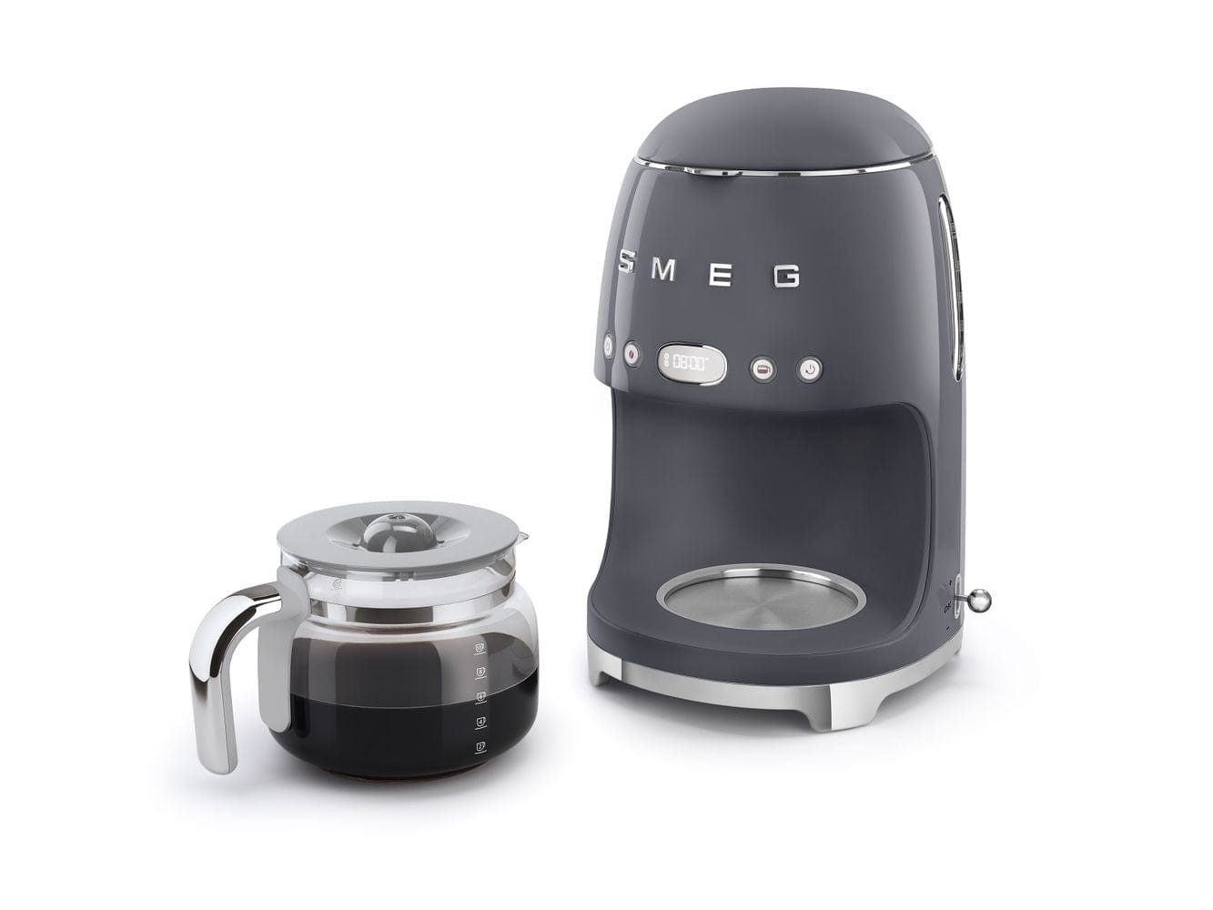 Smeg Retro Drip Filter Coffee Machine Gray DCF02GRSA