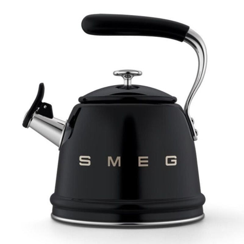 Smeg Whistling Kettle, 2.3 Litre Black CKLW2001BL