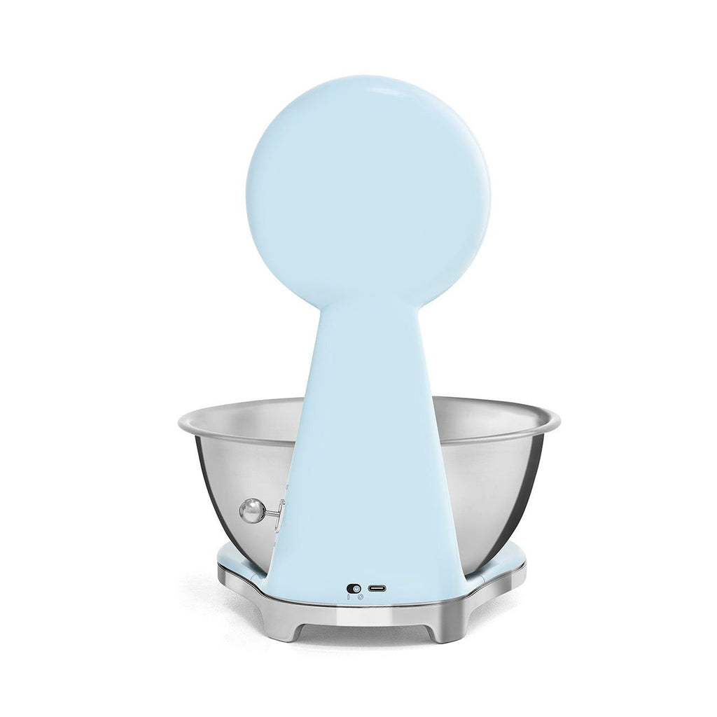 Smeg 50's Style Analog And Digital Kitchen Scale Pastel Blue Glossy KSF01PBWW