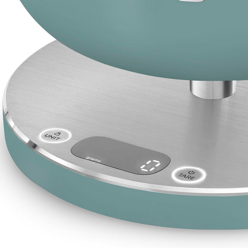Smeg Digital Kitchen Scale Matt Collezione Aesthetic Emerald Green KSC01EGMWW