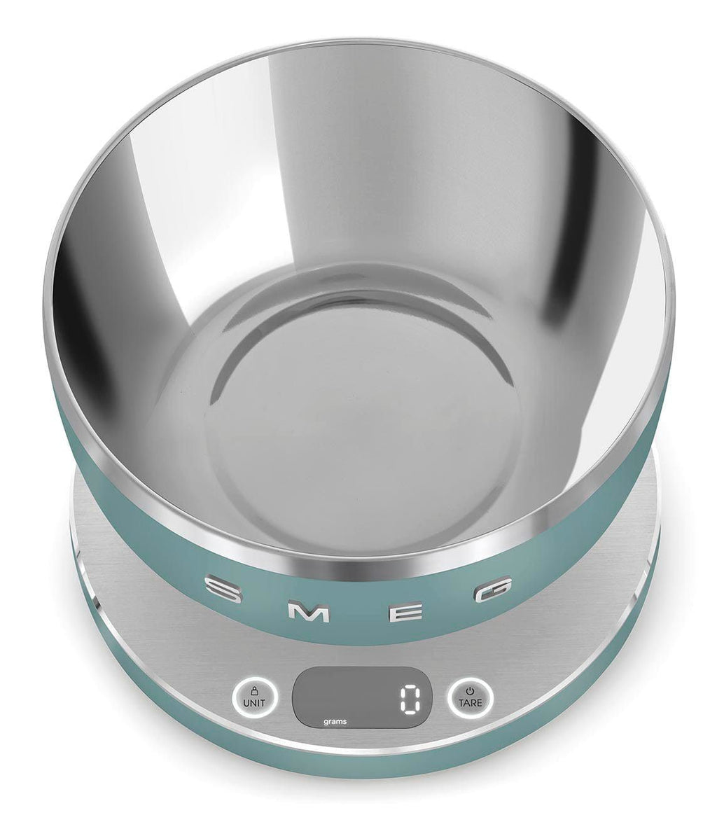 Smeg Digital Kitchen Scale Matt Collezione Aesthetic Emerald Green KSC01EGMWW