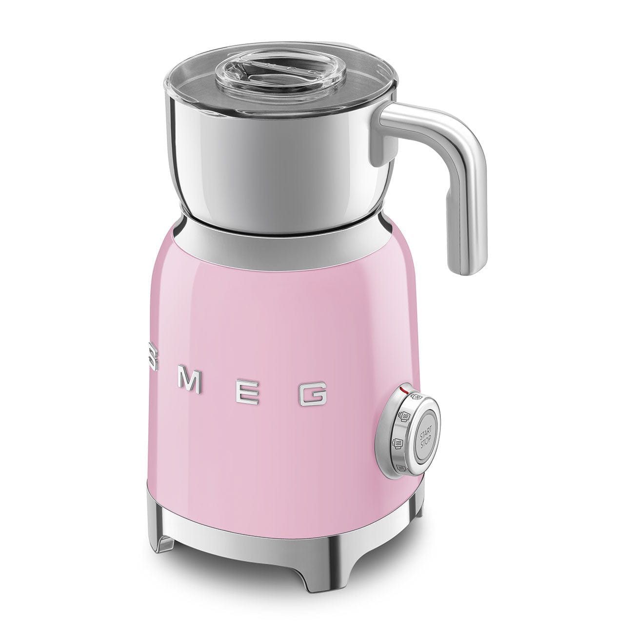 Smeg Retro Milk Frother Pink MFF01PKEU