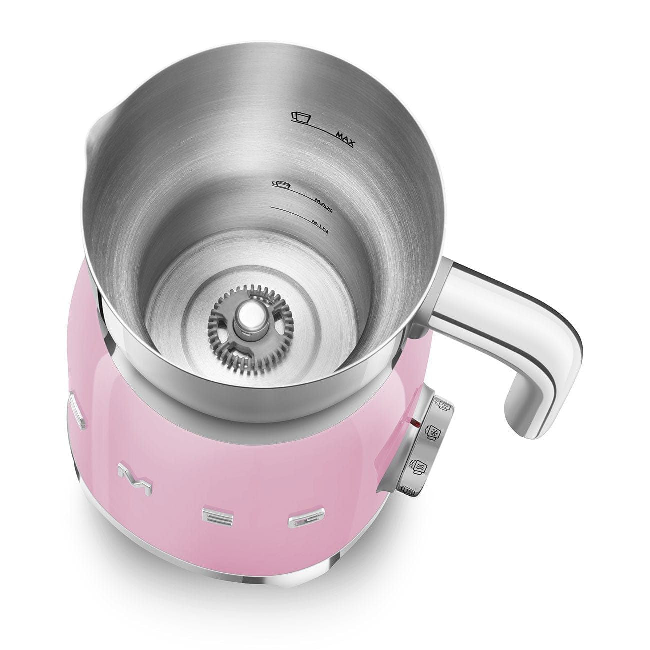Smeg Retro Milk Frother Pink MFF01PKEU
