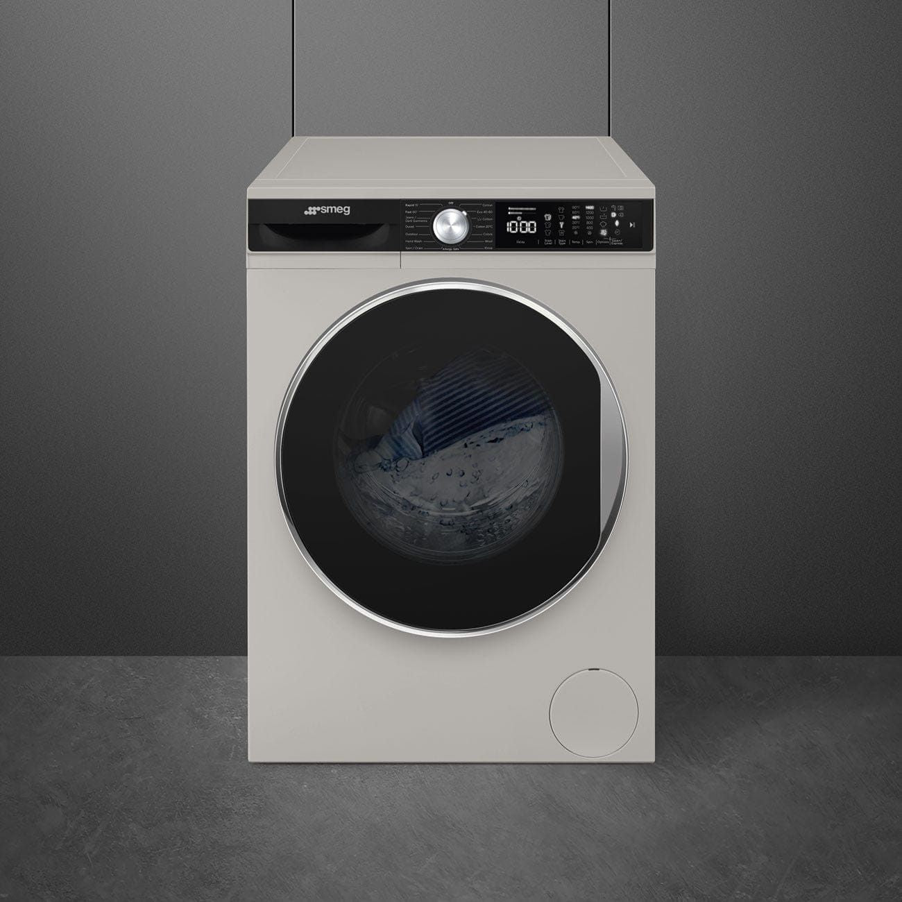 Smeg 8kg Silver Washing Machine WM3T84SSA