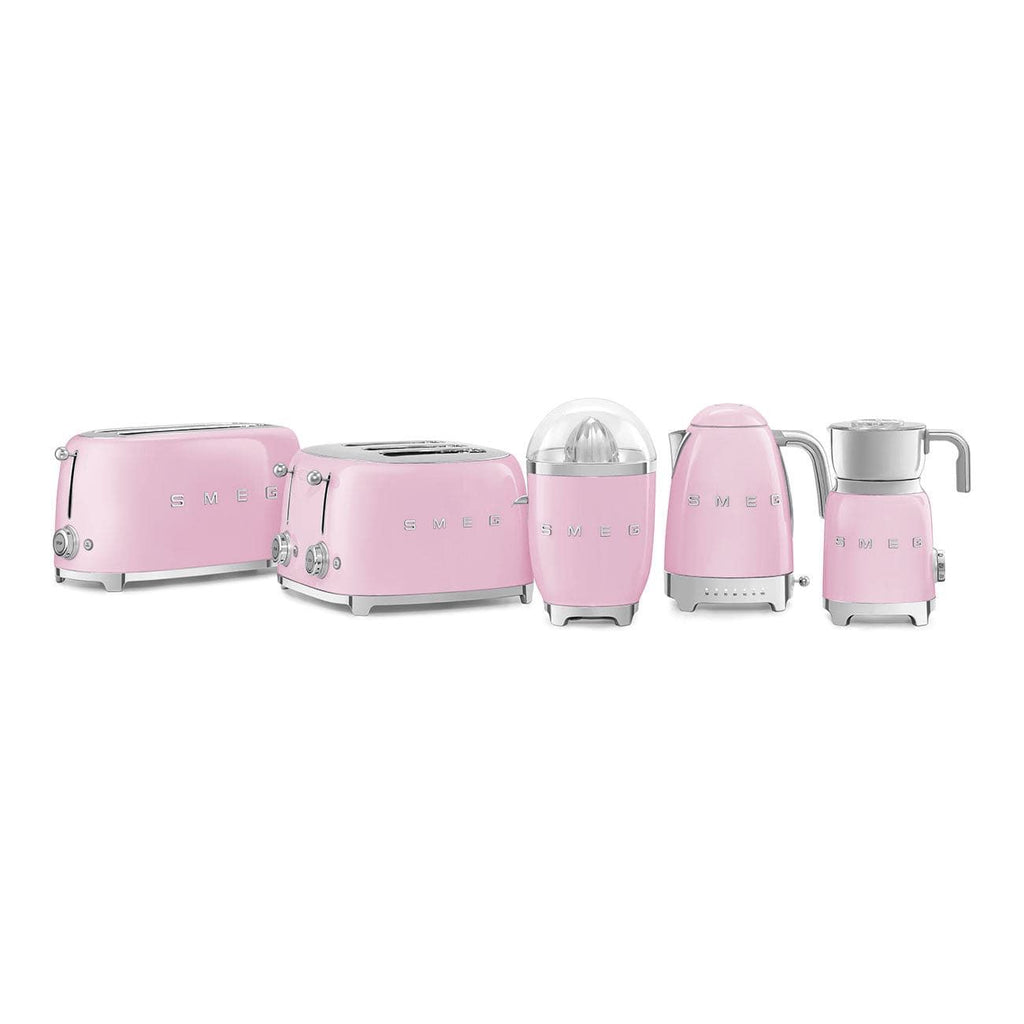 Smeg Retro 2000W 4 Slice Toaster Pink TSF03PKSA