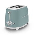 Smeg Retro 50's Style 950W 2 Slice Toaster Matt Emerald Green TSF01EGMEU
