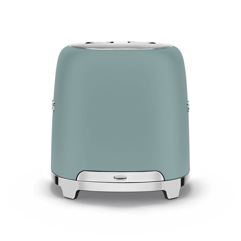 Smeg Retro 50's Style 950W 2 Slice Toaster Matt Emerald Green TSF01EGMEU