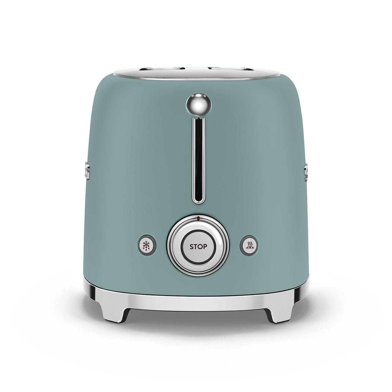 Smeg Retro 50's Style 950W 2 Slice Toaster Matt Emerald Green TSF01EGMEU