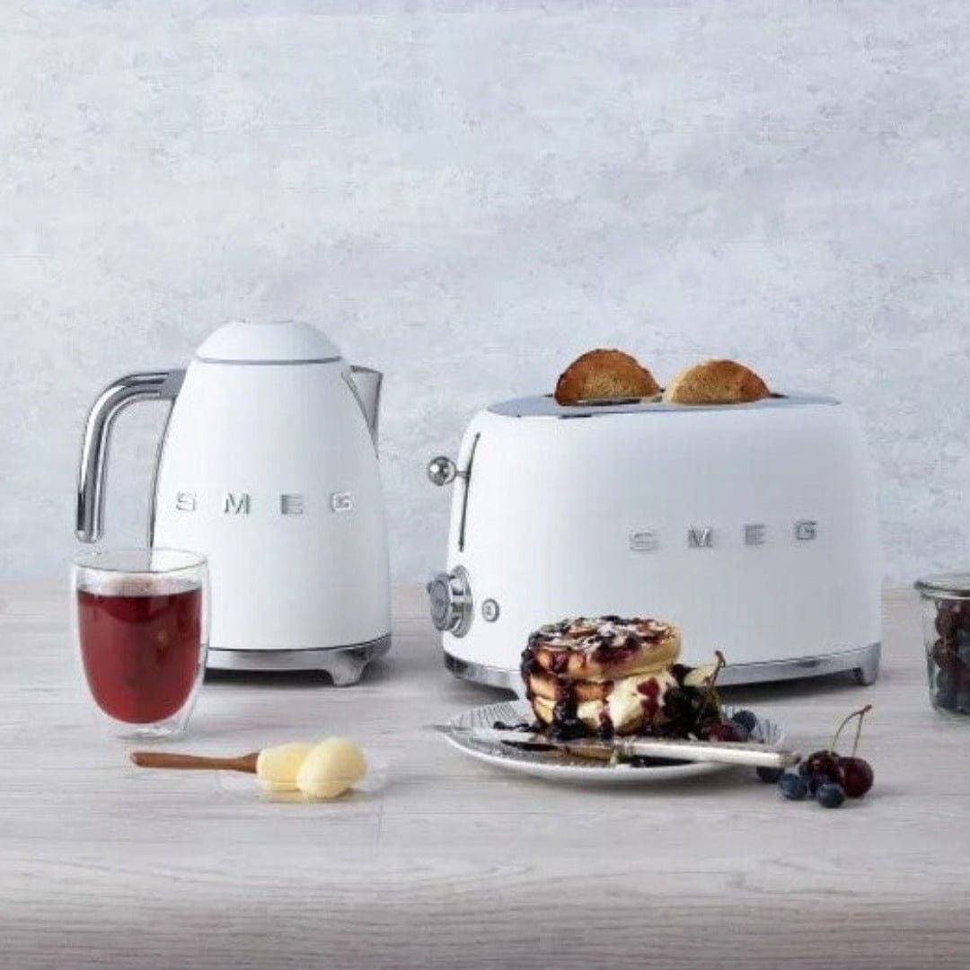 Smeg Retro 950W 2 Slice Toaster Matte White TSF01WHMSA