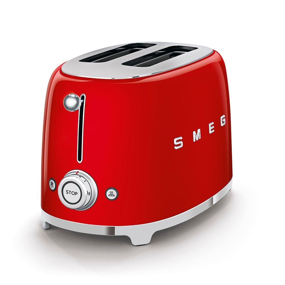 Smeg Retro 950W 2 Slice Toaster Red TSF01RDSA