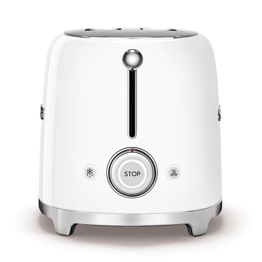 Smeg  Retro 950W 2-Slice Toaster White TSF01WHSA